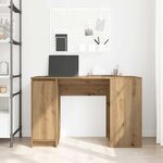 vidaXL Bureau chêne artisanal 120x42x76 cm bois d'ingénierie