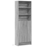 vidaXL Buffet haut LED sonoma gris 69x32 5x200 cm bois d’ingénierie