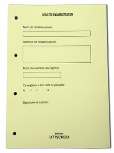 Recharge Classeur Conseils d'Administration 100 feuillets foliotés UTTSCHEID