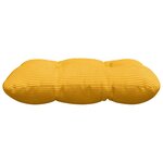 vidaXL Coussins de siège 4 Pièces Jaune clair 45 x 45 cm