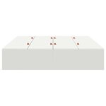 vidaXL Cadre de lit avec rangement avec stockage Blanc 150 x 200 cm