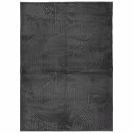 vidaXL Tapis IZA poils courts style scandinave anthracite 240x340 cm