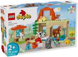 LEGO DUPLO - Set Prendre Soin des Animaux de la Ferme - 10416 pour Enfants