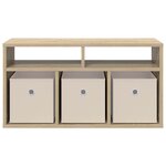 vidaXL Basboard avec tiroir Chêne Sonoma 72 x 22 5 x 38 cm