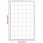 vidaXL Duvet d'hiver Argenté 220 x 155 cm Satin et Microfibre