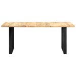 vidaXL Table de salle à manger 180x90x76 cm bois de manguier massif