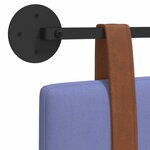 vidaXL Tête de lit suspendue Bleu denim PU antique