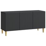 vidaXL Meuble TV 99 x 34 5 x 50 cm Noir Bois d'ingénierie