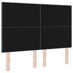 vidaXL Tête de lit Gris foncé 144 cm Velours