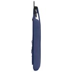 vidaXL Tête de lit suspendue Avec lumière LED Bleu police Velours