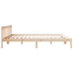 vidaXL Cadre de lit extra long sans matelas 200x220 cm bois massif pin