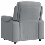 vidaXL Fauteuil inclinable Gris clair Tissu