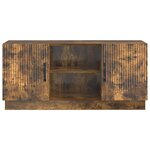 vidaXL Meuble TV 102 x 34 5 x 47 cm Chêne fumé Bois d'ingénierie