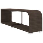 vidaXL Salon de jardin 10 Pièces avec coussins Résine tressée Marron