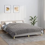 vidaXL Couverture lestée Gris 200x220 cm 13 kg Tissu