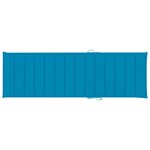 vidaXL Chaise longue de jardin avec table et coussin Pin imprégné