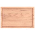 vidaXL Étagère murale marron clair bois chêne massif traité