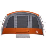 vidaXL Tente familiale tunnel 8 personnes gris imperméable