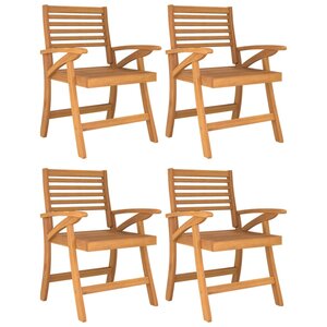 vidaXL Chaises de jardin lot de 4 58x58x87 cm bois massif d'acacia