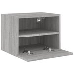 vidaXL Meubles TV muraux 2Pièces sonoma gris 40x30x30cm bois d'ingénierie