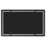 vidaXL Salon de jardin 4 Pièces avec coussins Noir Résine tressée