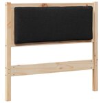 vidaXL Tête de lit Autre Marron 100 cm Bois massif en pin