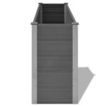 vidaXL Lit surélevé de jardin WPC 150x50x91 cm Gris