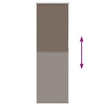 vidaXL Store enrouleur occultant café 50x130cm largeur du tissu 45 7cm