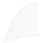 vidaXL Écran de confidentialité pour balcon Blanc 140 x 140 cm tissu
