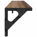 vidaXL Étagères Murales 2 Pièces Bois Ancien 80 x 15 x 15 5 cm