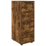 vidaXL Armoire de rangement Chêne fumé 40 x 48 x 105 cm