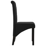 vidaXL Chaises à manger lot de 4 noir tissu