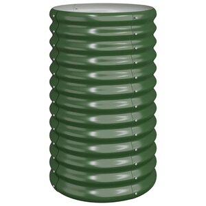 vidaXL Jardinière de jardin Acier galvanisé 40x40x68 cm Vert