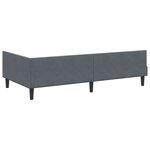 vidaXL Cadre de lit d'angle Gris foncé 100 cm x 200 cm