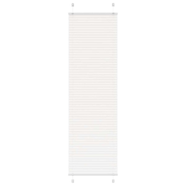 vidaXL Store plissé blanc 60x200 cm largeur du tissu 59 4 cm polyester