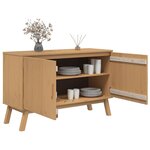 vidaXL Buffet OLDEN marron 114x43x73 5 cm bois massif de pin