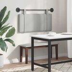 vidaXL Tête de lit suspendue Gris nuage Tissu