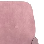 vidaXL Banc Rose 108x79x79 cm Velours