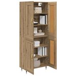 vidaXL Haut Armoire Chêne artisanal 69 5 x 34 x 180 cm
