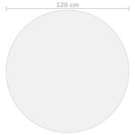vidaXL Protecteur de table transparent Ø 120 cm 2 mm PVC