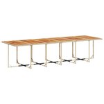 vidaXL Ensemble à manger de jardin et coussins 13 Pièces beige