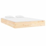 vidaXL Cadre de lit sans matelas bois massif 150x200 cm