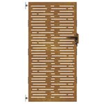 vidaXL Portail de jardin 85x175 cm acier corten conception de carré