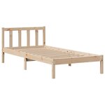 vidaXL Lit bibliothèque sans matelas 100x200 cm bois massif de pin
