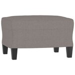 vidaXL Ensemble de canapés 3 Pièces taupe tissu