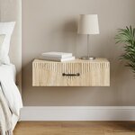 vidaXL Table d'appoint murale 59 x 34 5 x 17 cm Bois d'ingénierie
