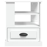 vidaXL Table d'appoint blanc 50x50x60 cm bois d’ingénierie