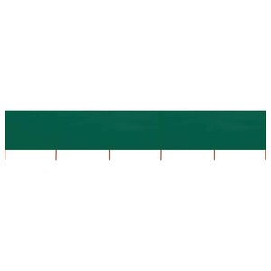 vidaXL Paravent 5 panneaux Tissu 600 x 120 cm Vert