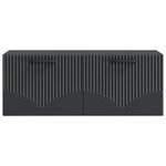 vidaXL Meuble TV mural Noir 78 5 x 31 x 30 cm Bois d'ingénierie