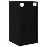 vidaXL Cabinet TV Chêne noir 37 x 37 x 72 cm Bois d'ingénierie